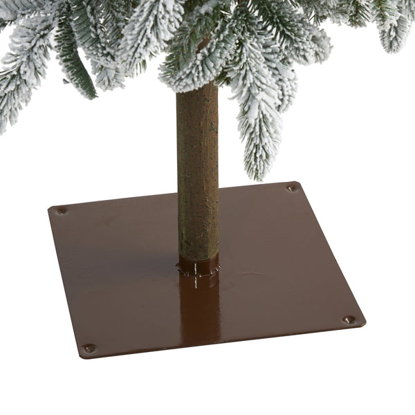 7.5’ Flocked Washington Alpine Artificial Christmas Tree