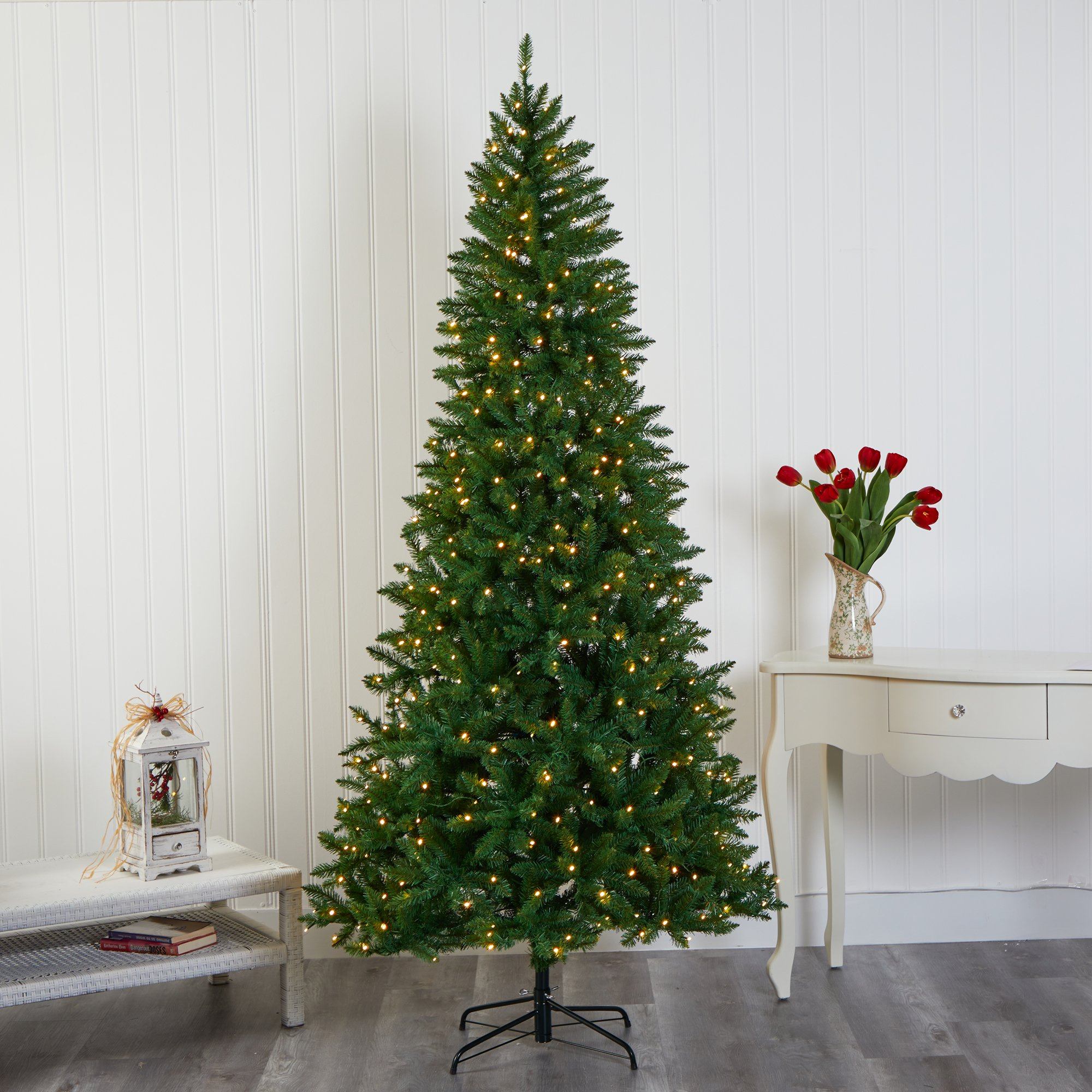 7.5' Green Valley Fir Artificial Christmas Tree with 500 Clear LED
