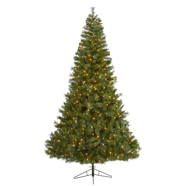 7.5' Mount Hood Spruce Artificial Christmas Tree with 450 Warm White Lights and 1285 Bendable Branches