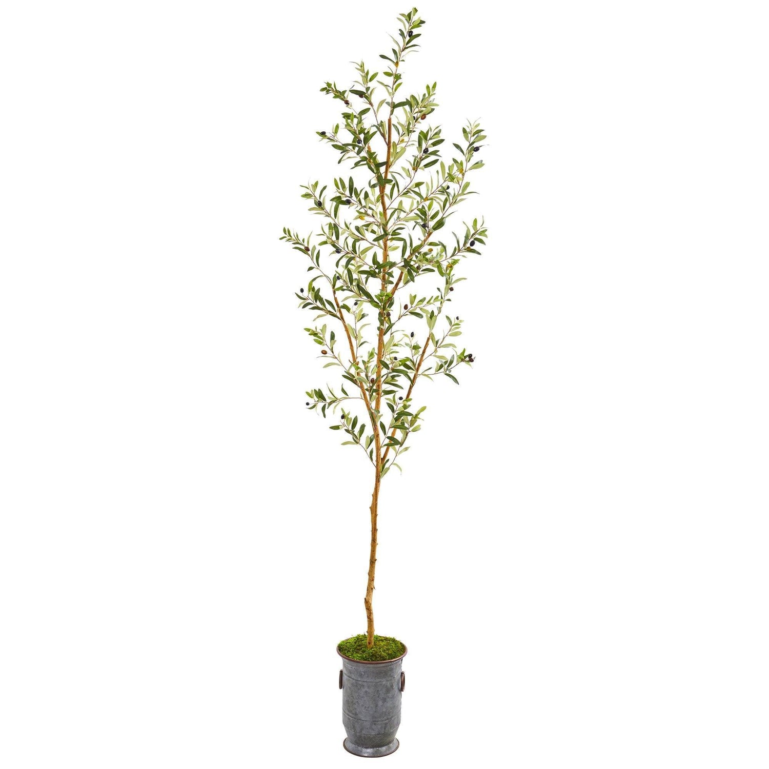 7.5’ Olive Artificial Tree in Decorative Planter