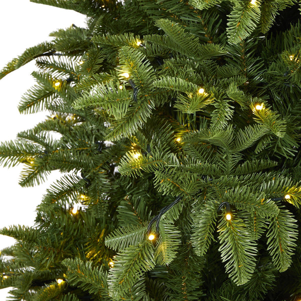 7.5’ Wyoming Fir Artificial Christmas Tree with 500 Clear LED Lights and 1580 Bendable Branches