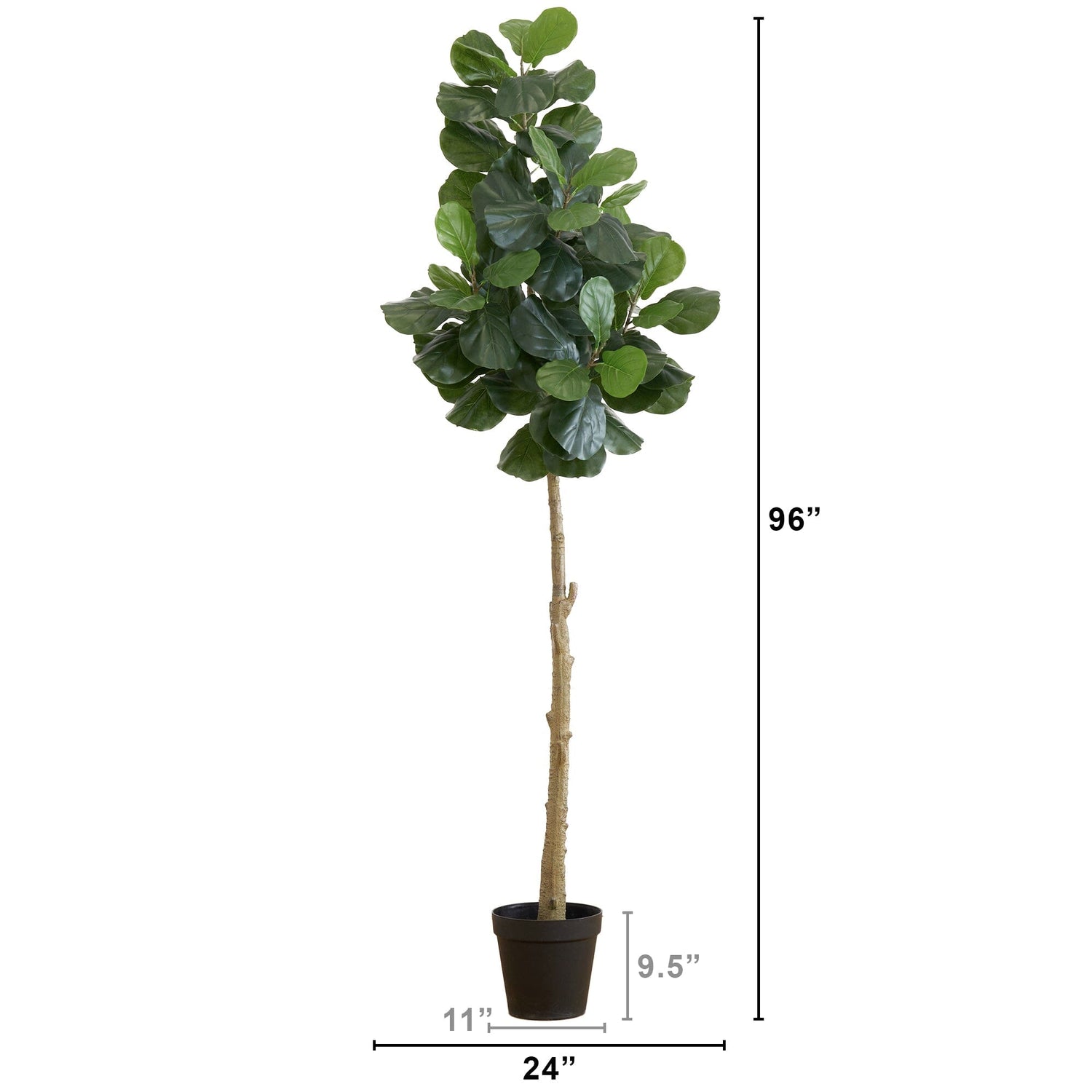 8’ Artificial Fiddle Leaf Fig Tree