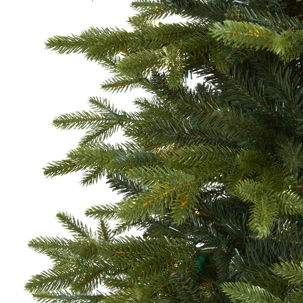 8’ Belgium Fir “Natural Look” Artificial Christmas Tree with 2358 Bendable Branches