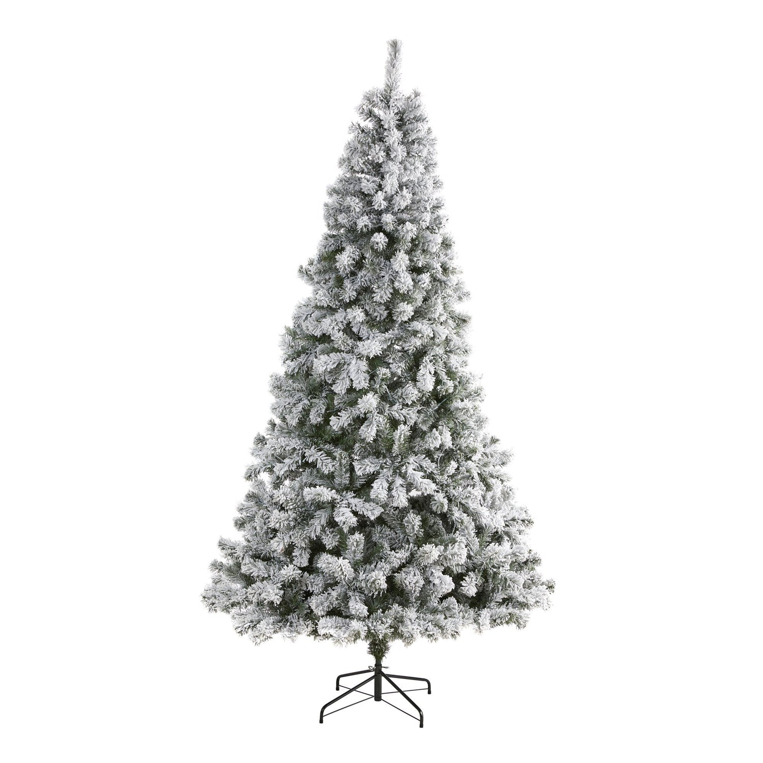 8' Flocked West Virginia Fir Artificial Christmas Tree