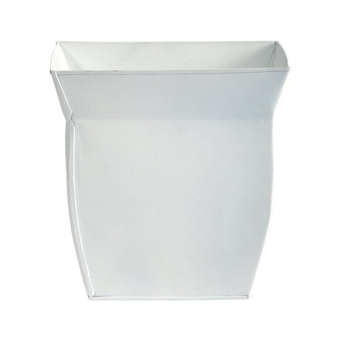 plastic fluted planter 8” Fluted Metal Square Planter