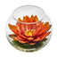 8” Lotus Artificial Arrangement in Glass Vase