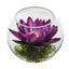 8” Lotus Artificial Arrangement in Glass Vase
