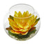 8” Lotus Artificial Arrangement in Glass Vase