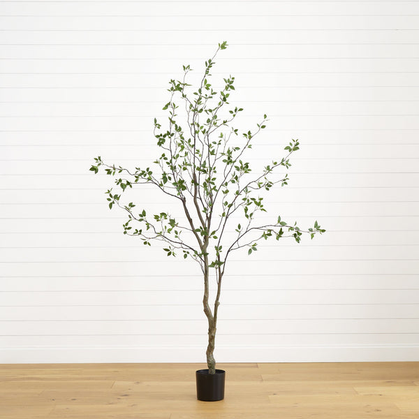 8' Minimalist Citrus Artificial Tree | Nearly Natural