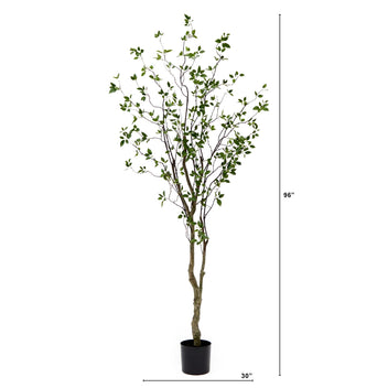 8' Minimalist Citrus Artificial Tree | Nearly Natural