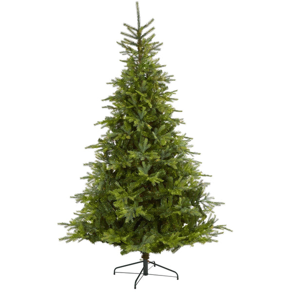 8’ North Carolina Spruce Artificial Christmas Tree with 1303 Bendable Branches