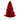 8' Red Flocked Fraser Fir Artificial Christmas Tree