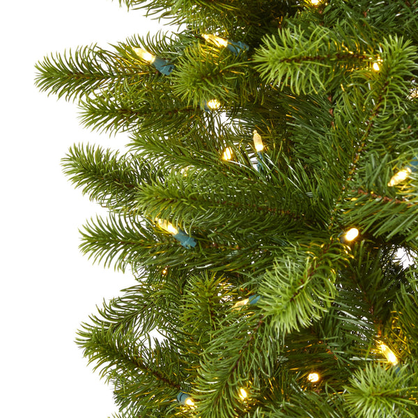 8' Slim Virginia Spruce Artificial Christmas Tree