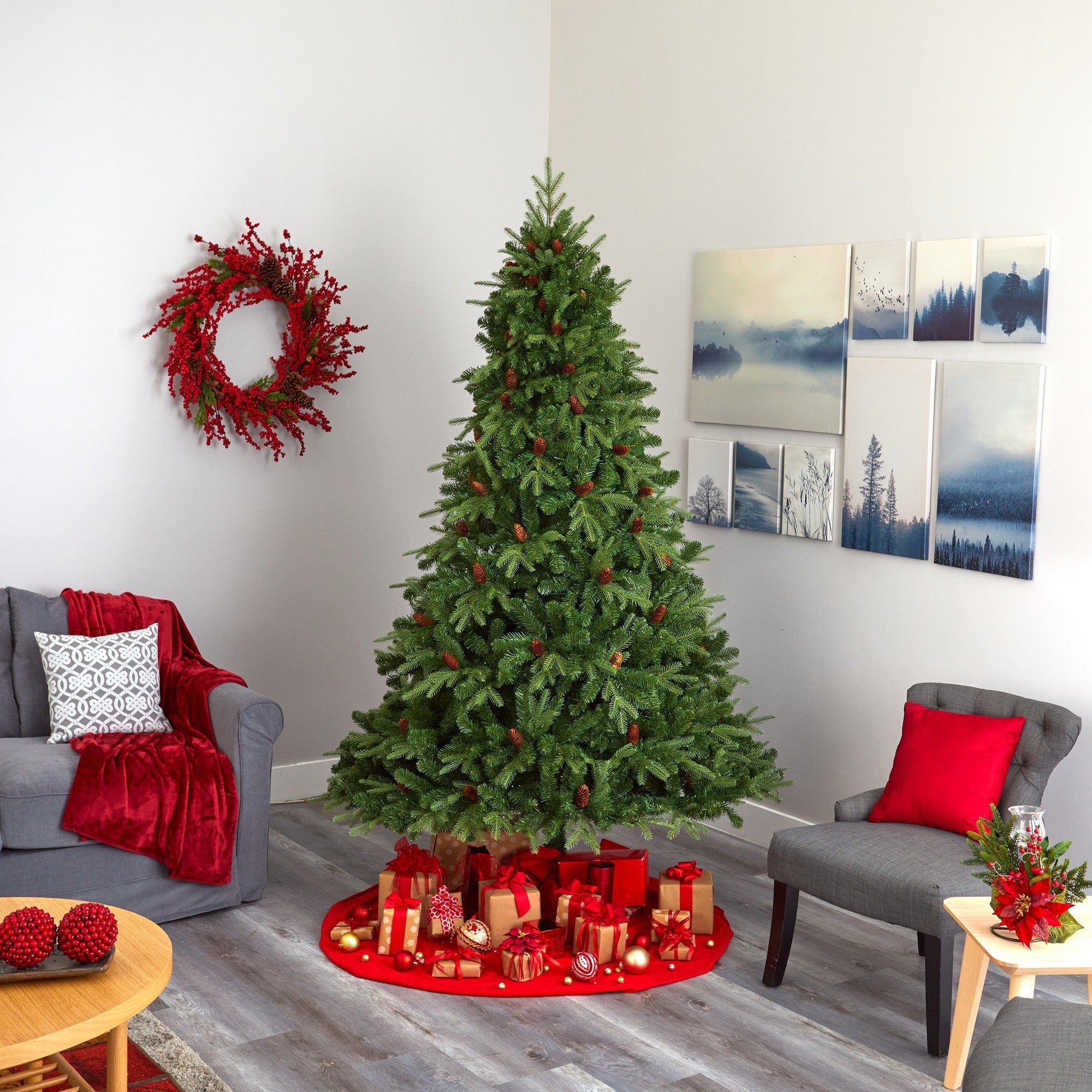 8' Wellington Spruce “Natural Look” Artificial Christmas Tree with