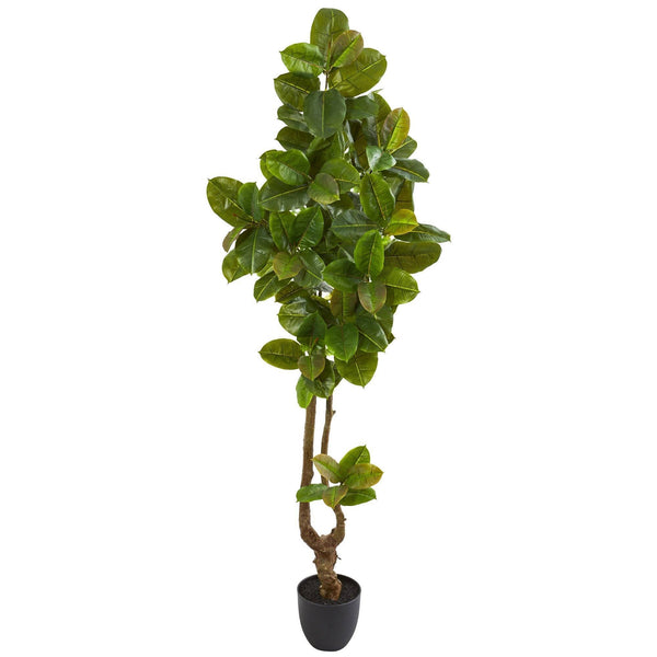 81” Rubber Leaf Artificial Tree (Real Touch)