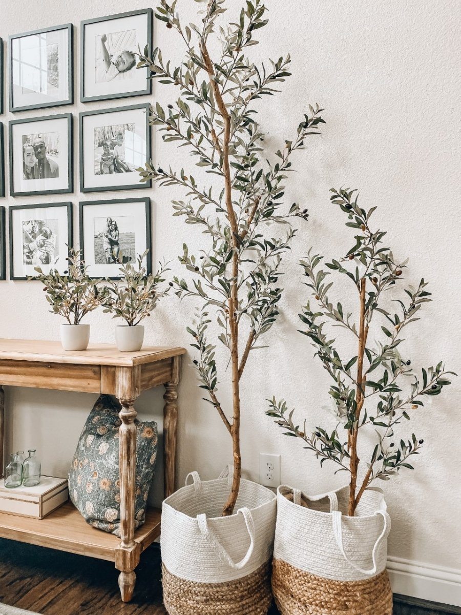 Faux Olive Branch Decorative Garland