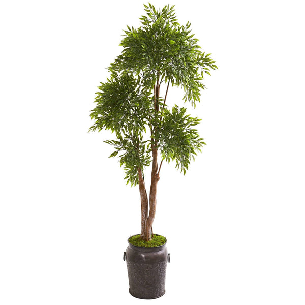 82” Ruscus Artificial Tree in Planter (Indoor/Outdoor)