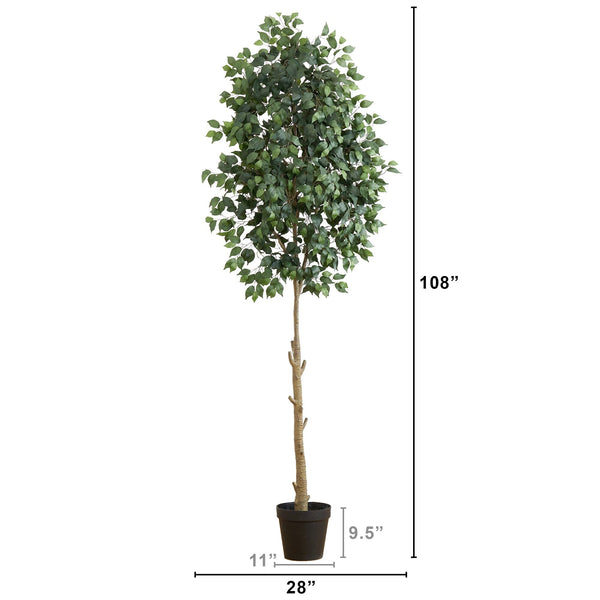 9’ Artificial Ficus Tree
