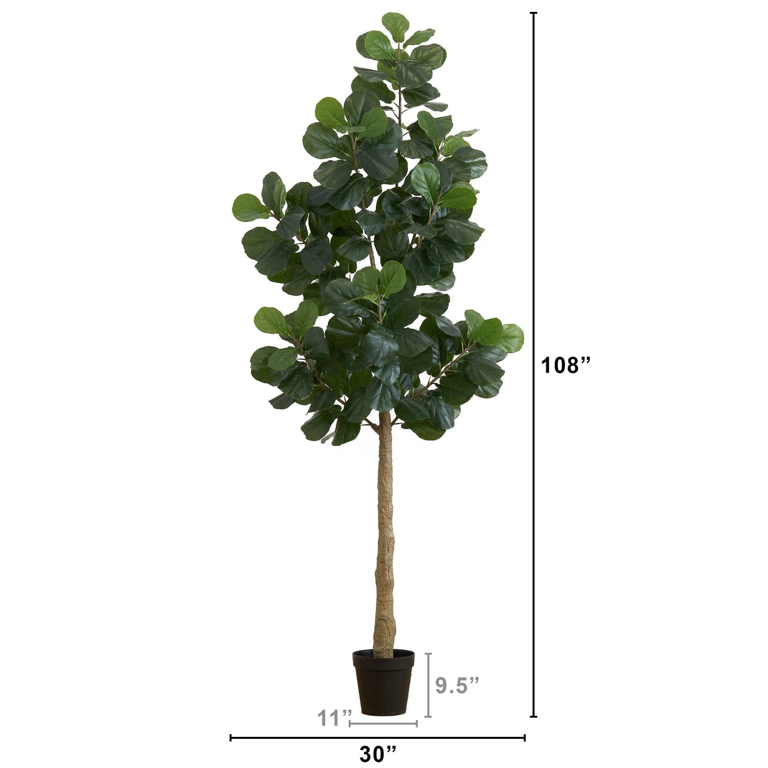 9’ Artificial Fiddle Leaf Fig Tree