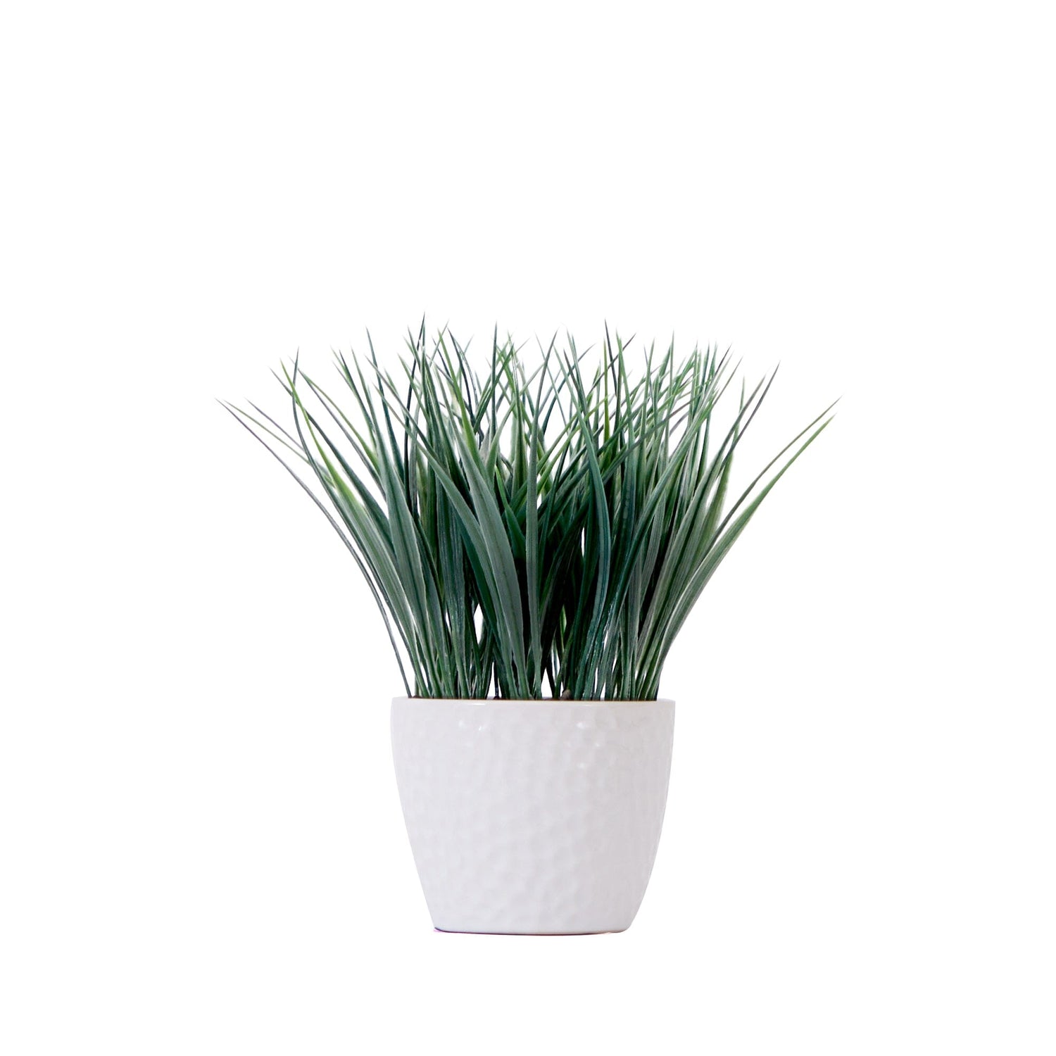 9" Artificial Grass Plant with Decorative Planter