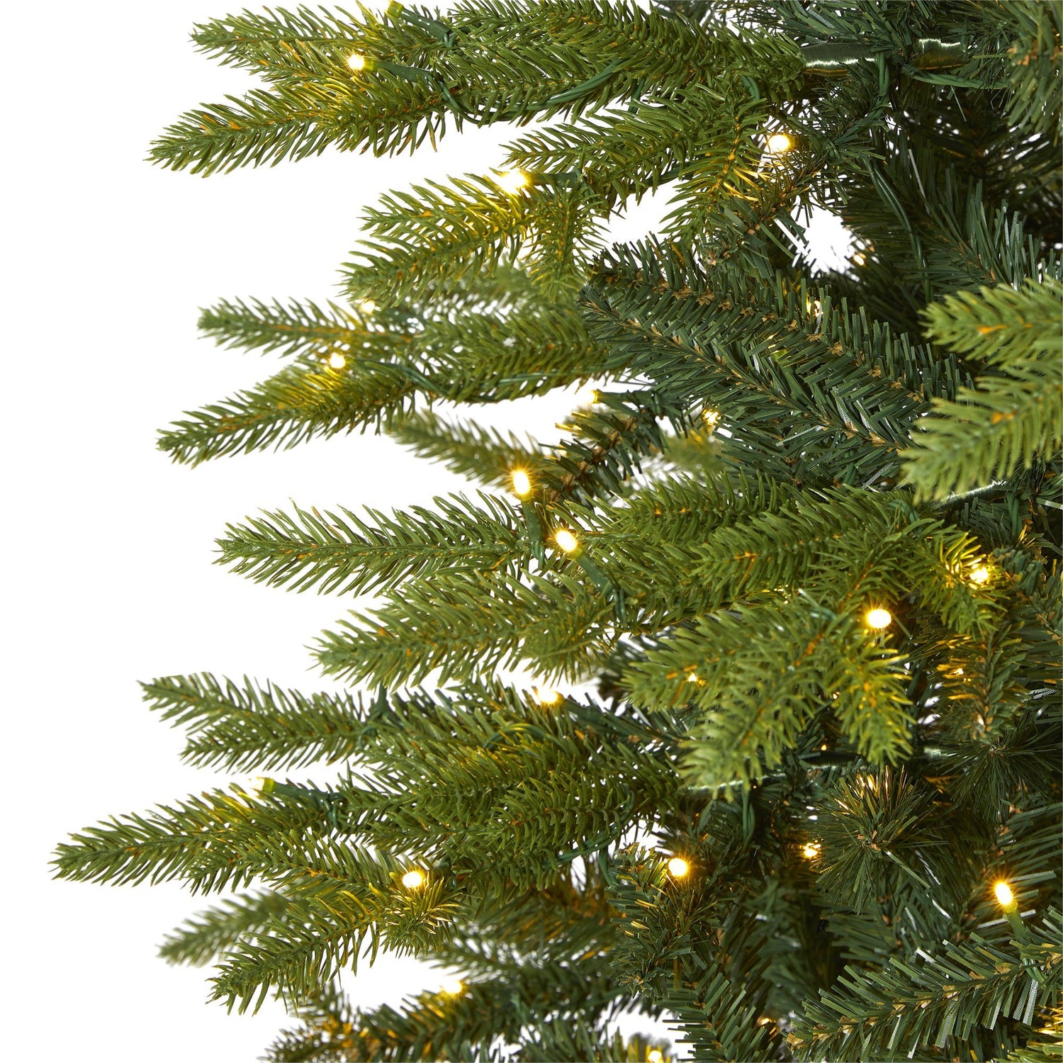 9’ Belgium Fir “Natural Look” Artificial Christmas Tree with 800 Clear LED Lights