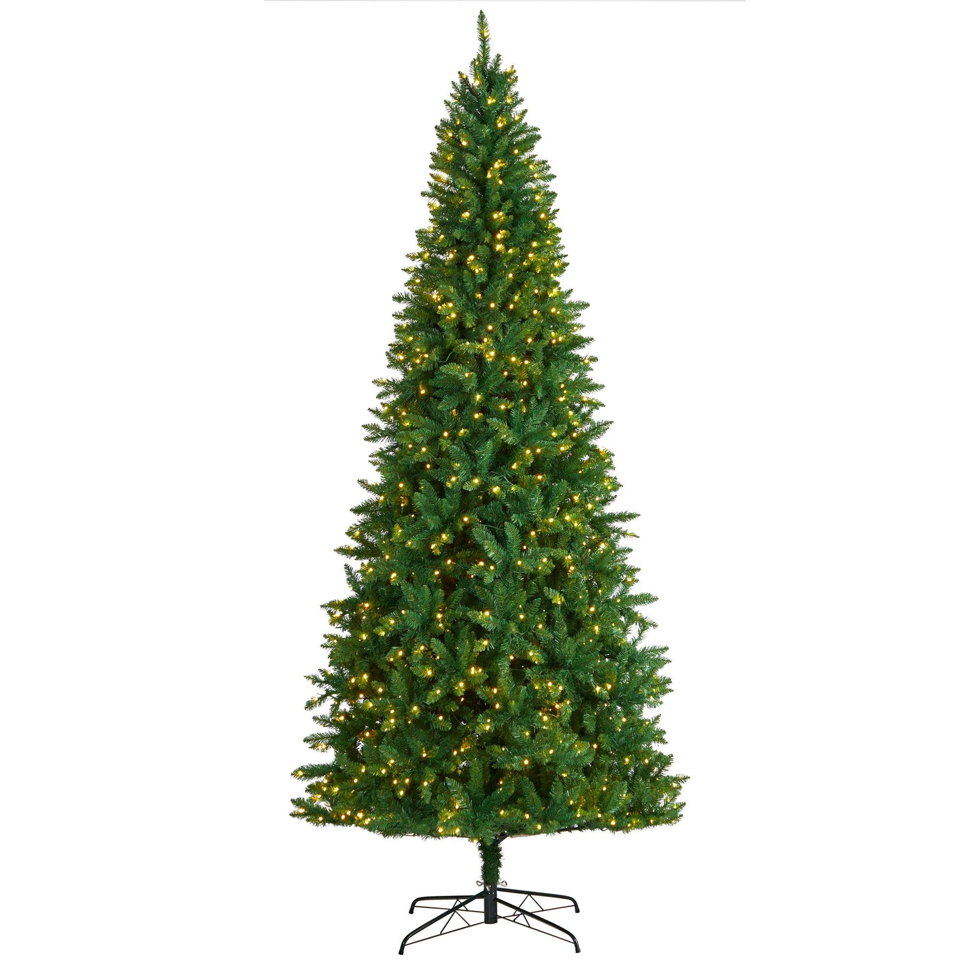 9' Green Valley Fir Artificial Christmas Tree with 800 Clear LED