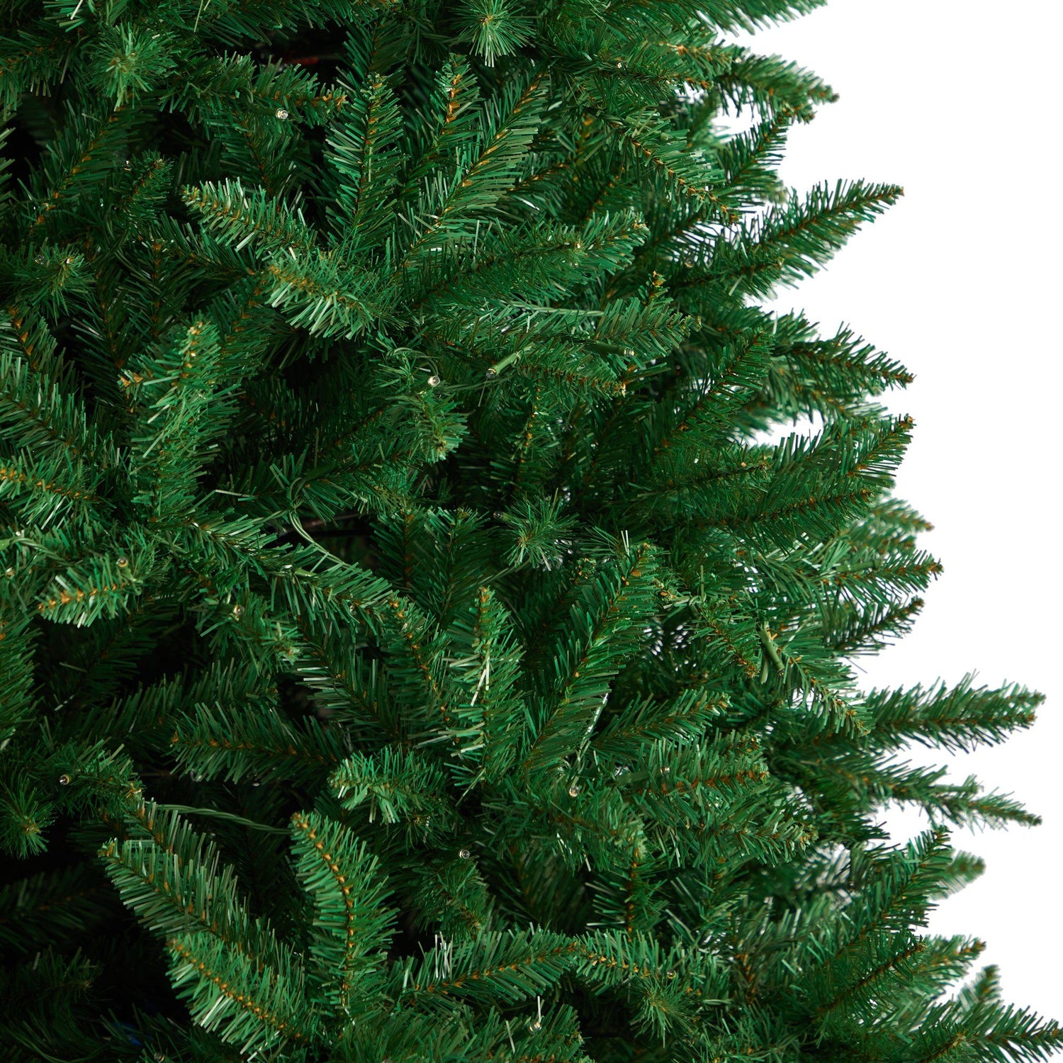 9’ Green Valley Fir Artificial Christmas Tree with 800 Clear LED Lights and 2093 Bendable Branches