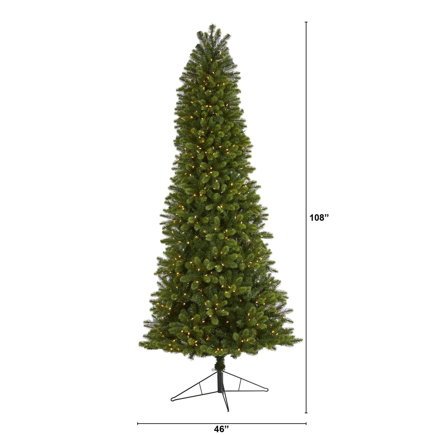 9' Slim Virginia Spruce Artificial Christmas Tree