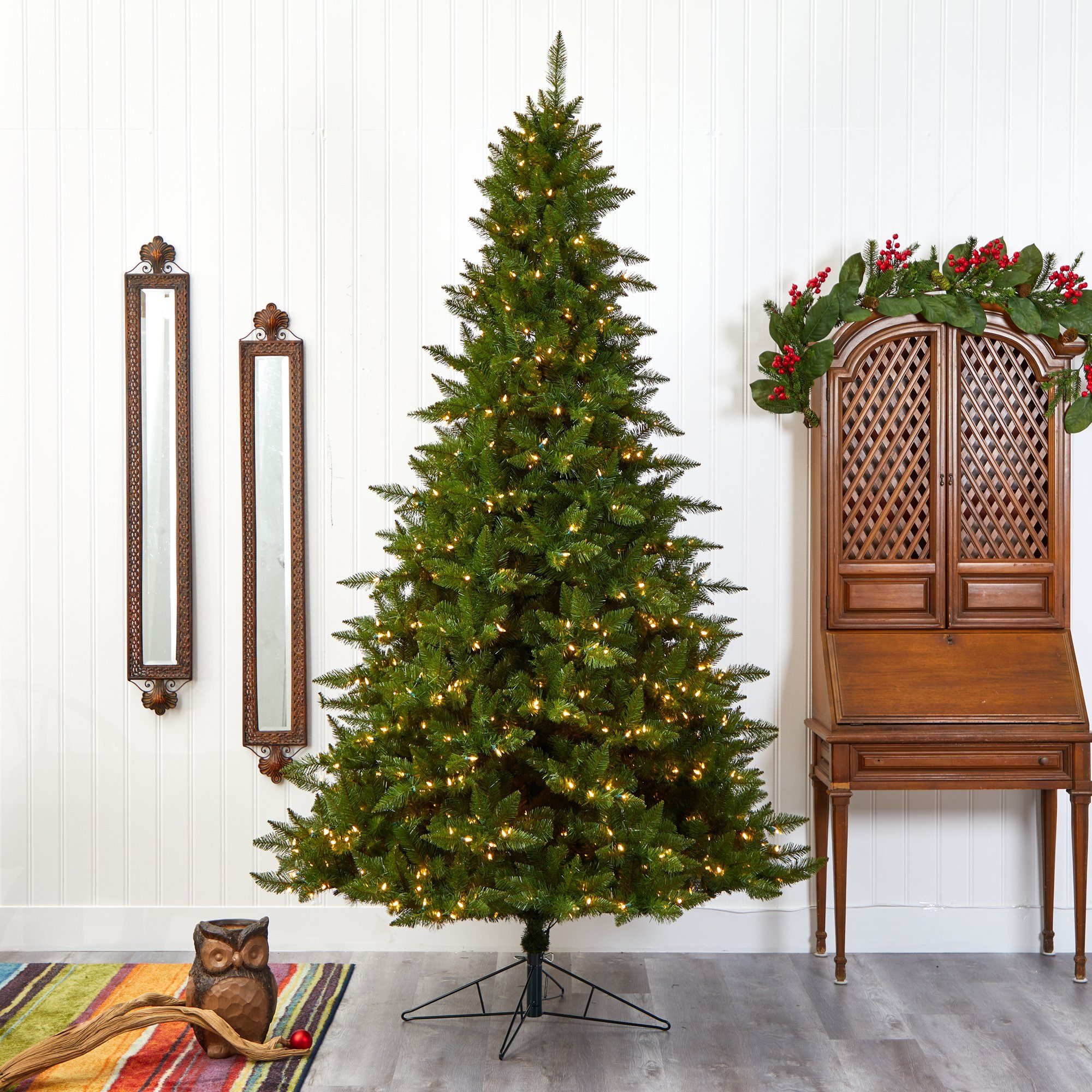 9' Vermont Spruce Artificial Christmas Tree with 850 Warm White