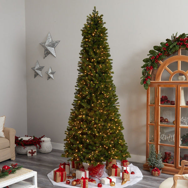 9.5' Slim Colorado Mountain Spruce Artificial Christmas Tree