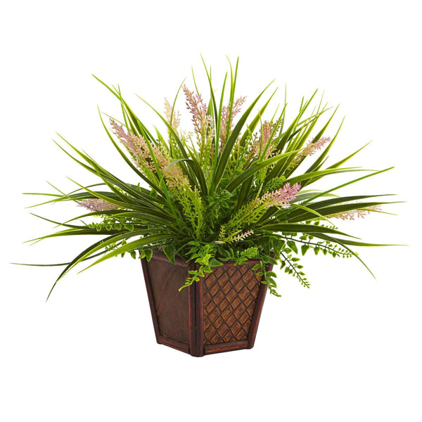 Assorted Grass with Planter (Set of 2)