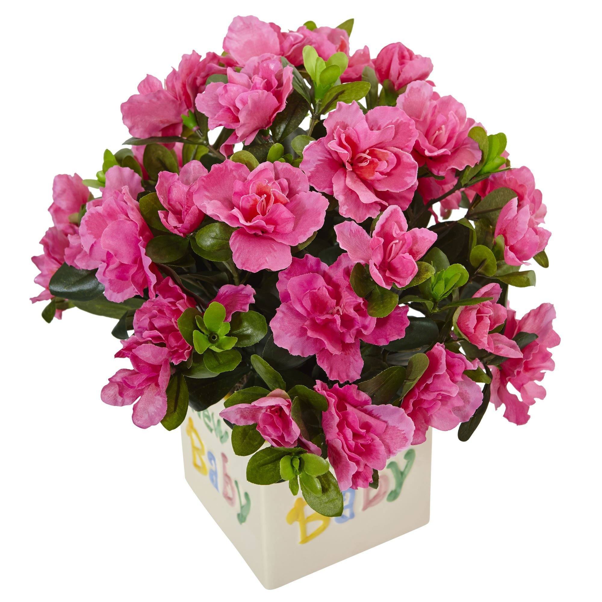 Azalea in New Baby Ceramic | Nearly Natural