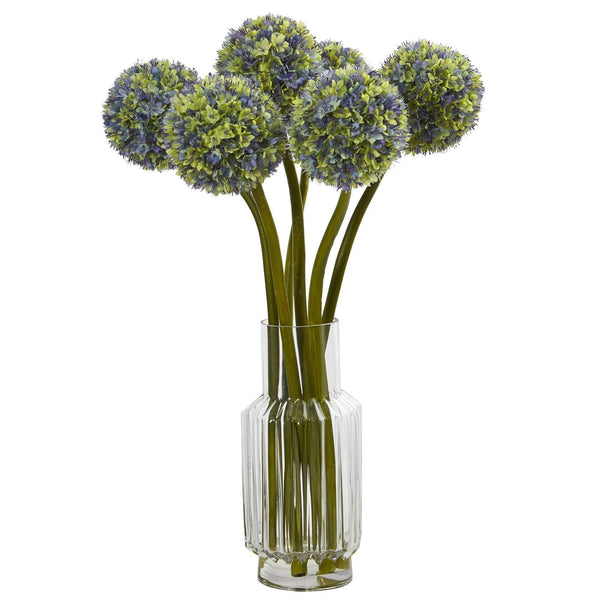 Ball Flower Artificial Arrangement  in Vase