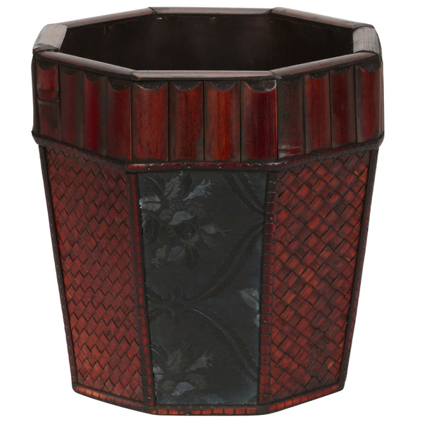 Bamboo Octagon Decorative Planters (Set of 4)