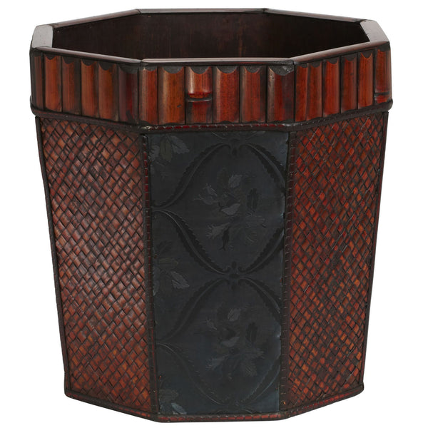 Bamboo Octagon Decorative Planters (Set of 4)