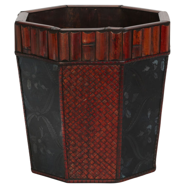 Bamboo Octagon Decorative Planters (Set of 4)