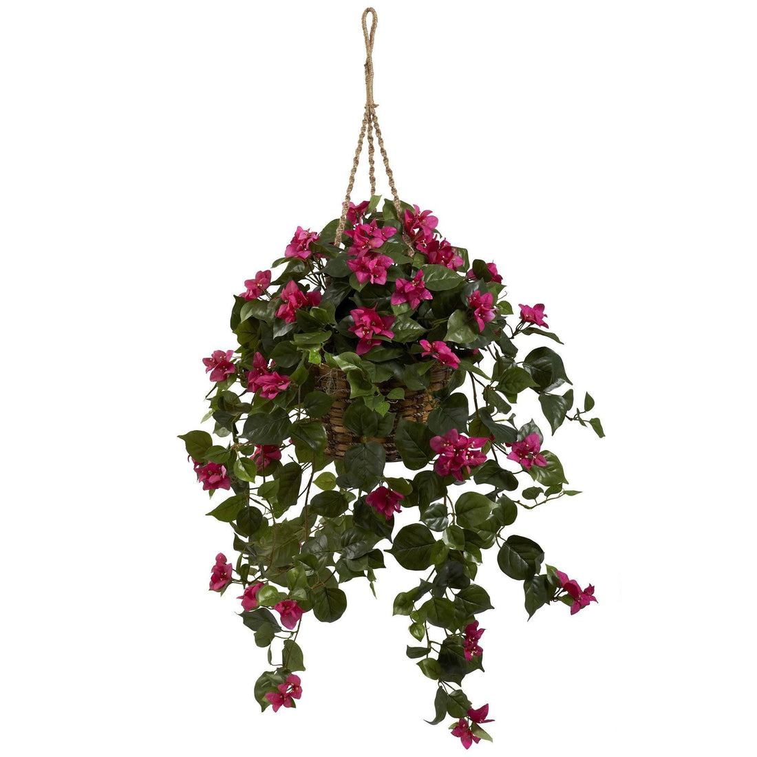 bougainvillea silk plant hanging basket Bougainvillea Silk Hanging Basket