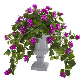 Bougainvillea with Decorative Urn 6838 Nearly Natural