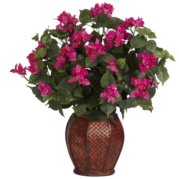 Bougainvillea w/Vase Silk Plant