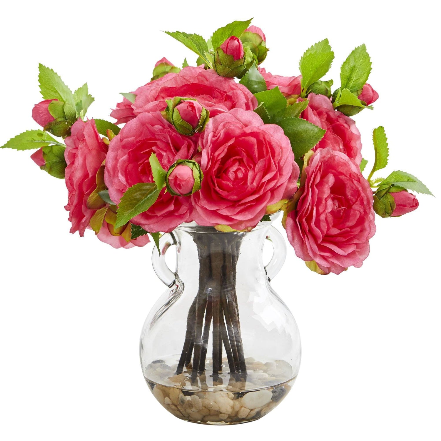 Camellia Artificial Arrangement in Vase