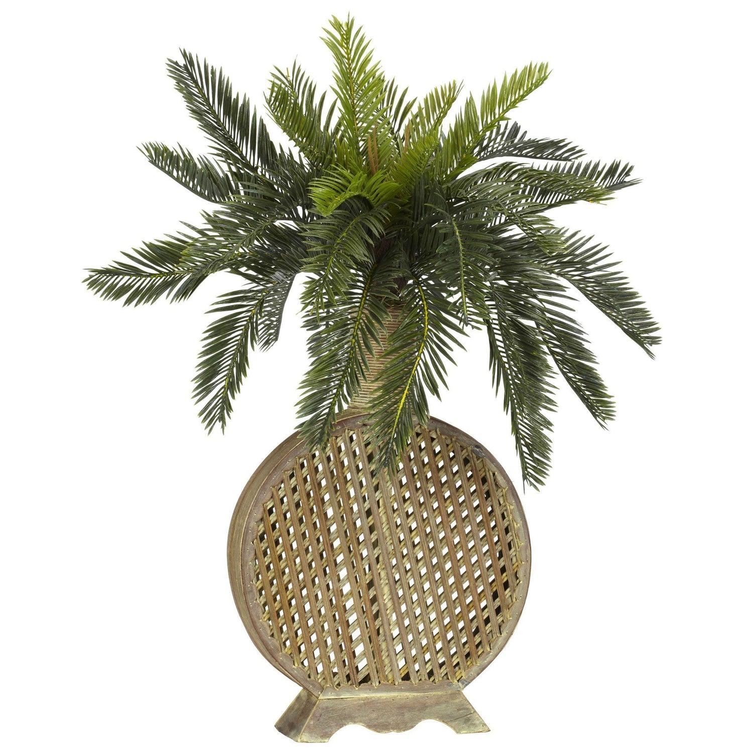 Cycas w/Decorative Vase Silk Plant
