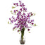 Dendrobium w/Vase Silk Flower Arrangement