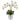 Double Phalaenopsis Orchid in White Vase