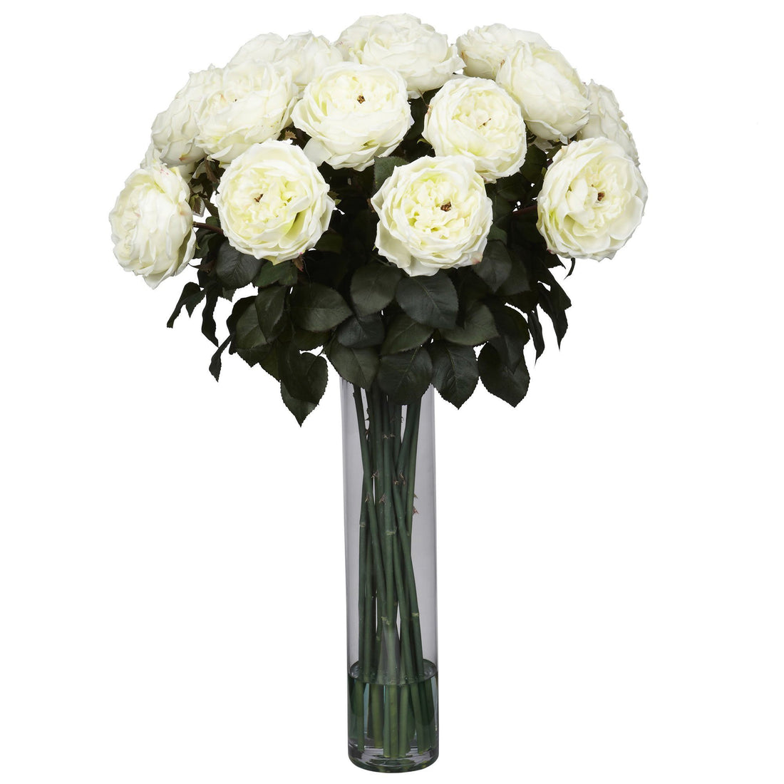 Fancy Rose Silk Flower Arrangement 1219 Nearly Natural