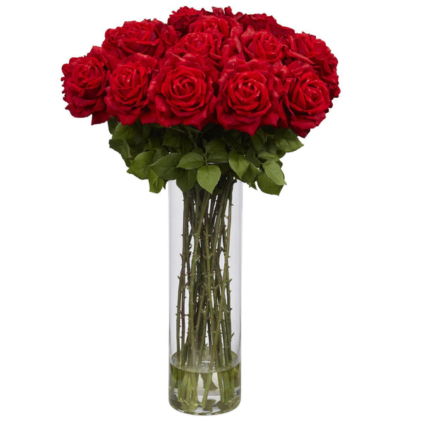 Giant Rose Silk Flower Arrangement