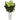 Golden Dieffenbachia Artificial Plant in White Tower Planter