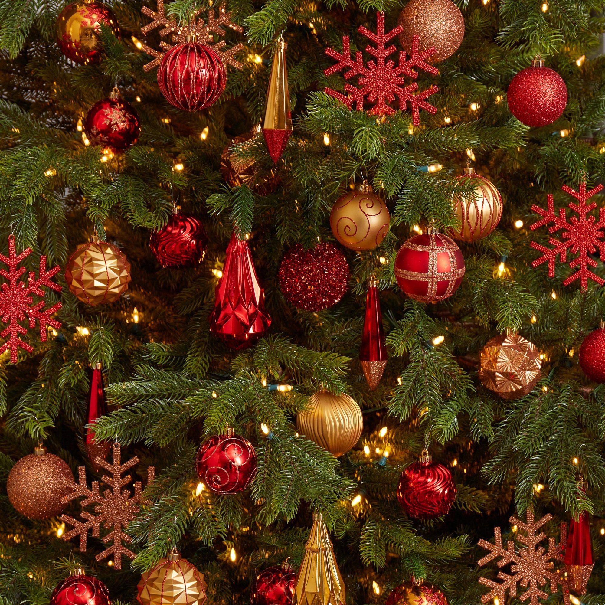 Holiday Shatterproof, 52 Count Christmas Tree Ornament Box Set