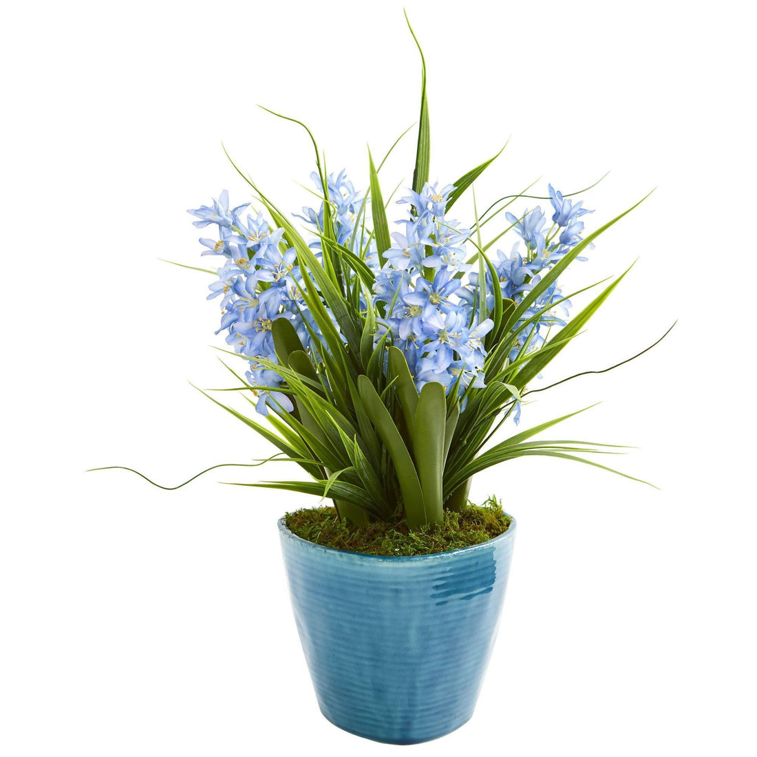 blue hyacinth house plant Hyacinth Artificial Plant in Blue Vase