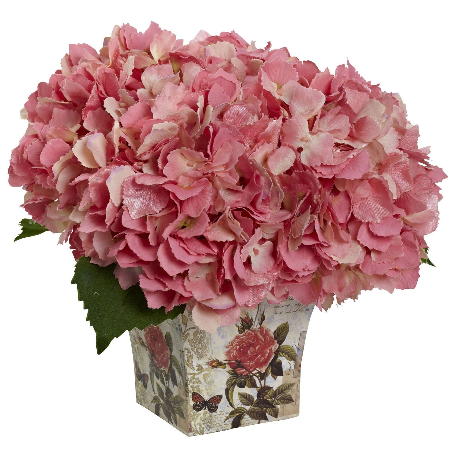 Hydrangea with Floral Planter