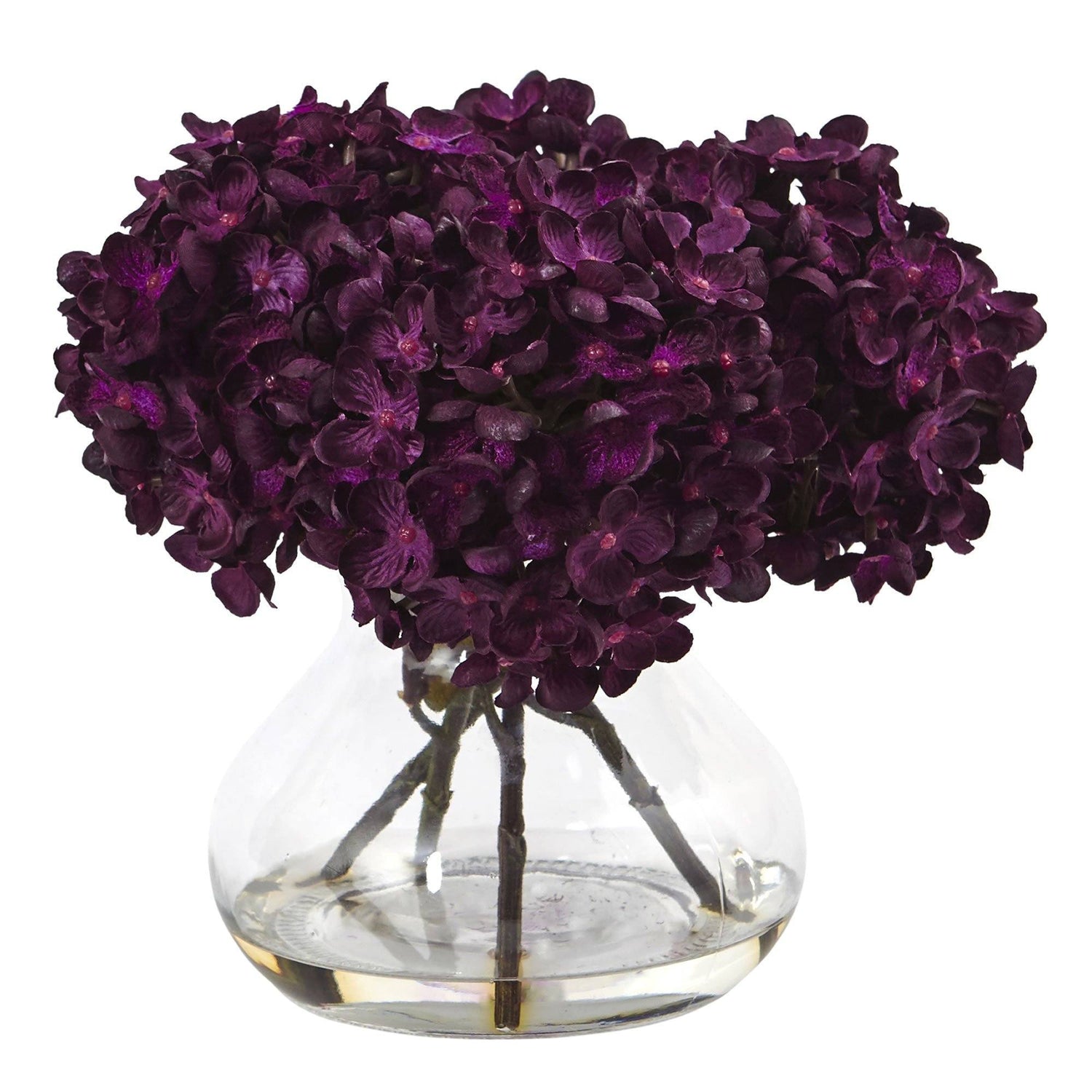 Hydrangea with Vase Silk Flower Arrangement